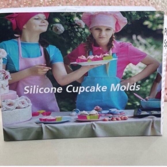 New 27 Pcs Reusable Silicone Cupcake Baking Cups /Muffin and Non-Stick Muffin - Picture 9 of 12